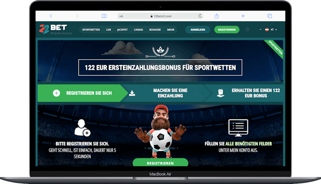 22bet Oesterreich Bonus von 122 Euro