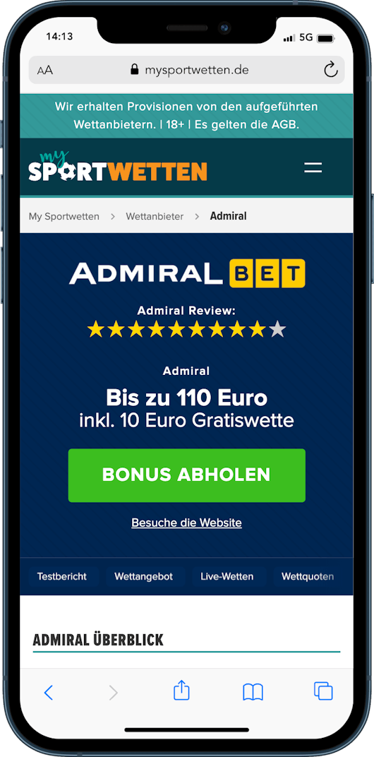 Admiralbet Sportwetten Bonus Mobil Jokerbet