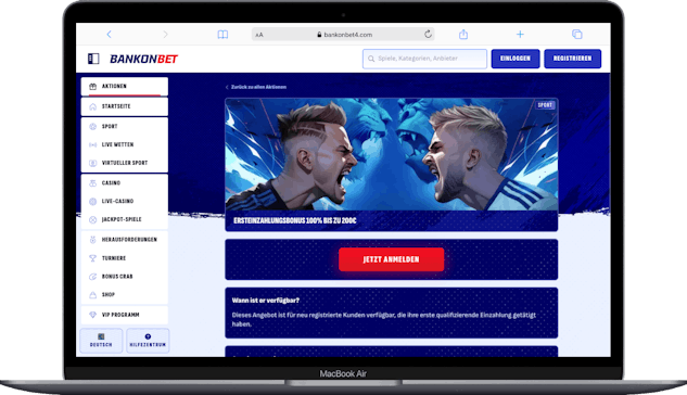 Bankonbet Oesterreich Bonus von 200 Euro