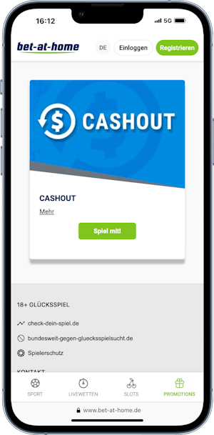 Bet at home Cashout