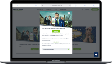 Bet at home Neukundenbonus von 100 Euro
