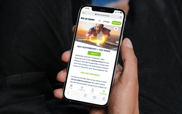 Bet at home Schweiz Sportwetten Bonus 100 Euro 500 Quotenboost