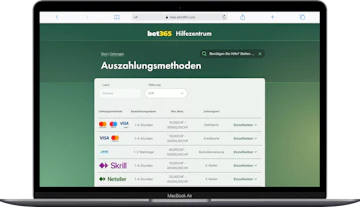 Bet365 Schweiz Auszahlungsmethoden