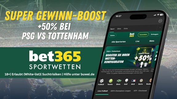 Bet365 Sportwetten Quotenboost UEFA Super Cup