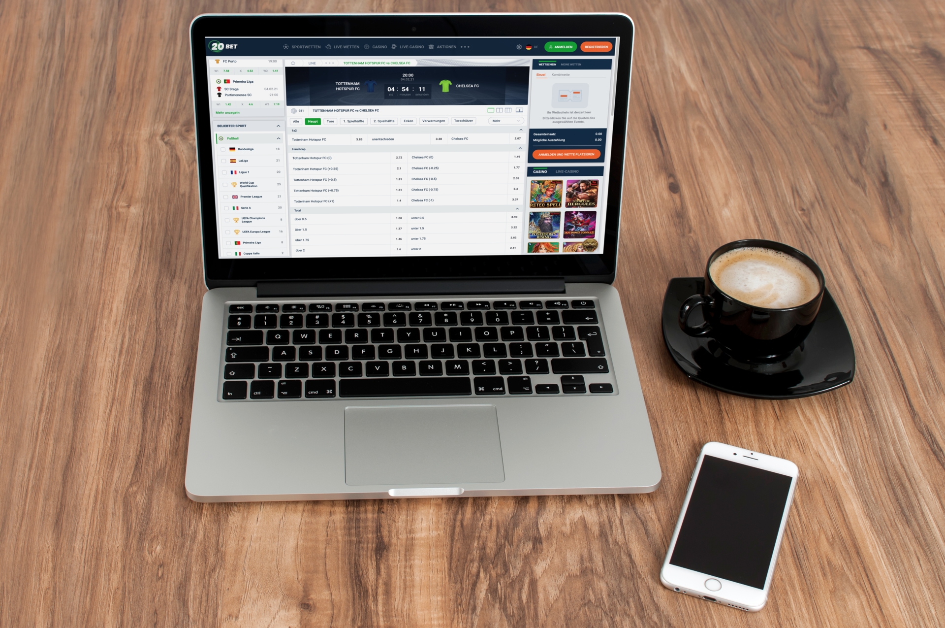 20bet Sportwetten Angebot