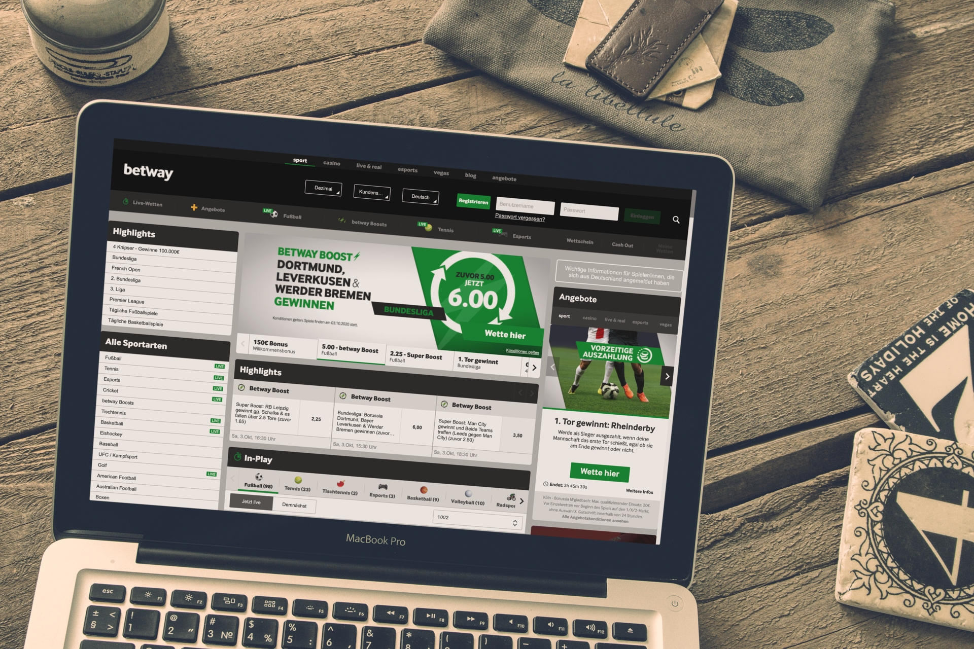 Betway bekommt deutsche Sportwettenlizen