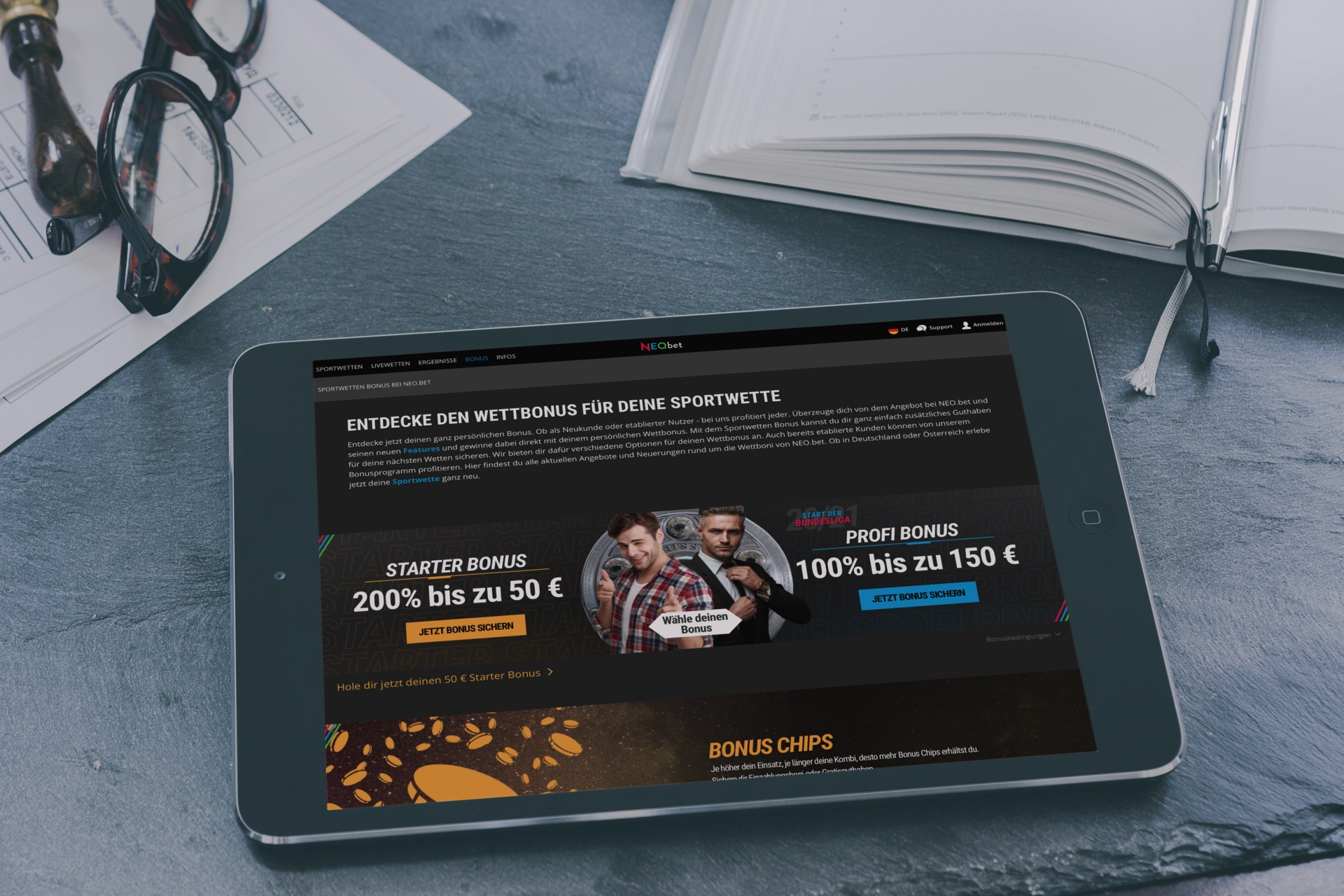 NEO bet Bonusangebot