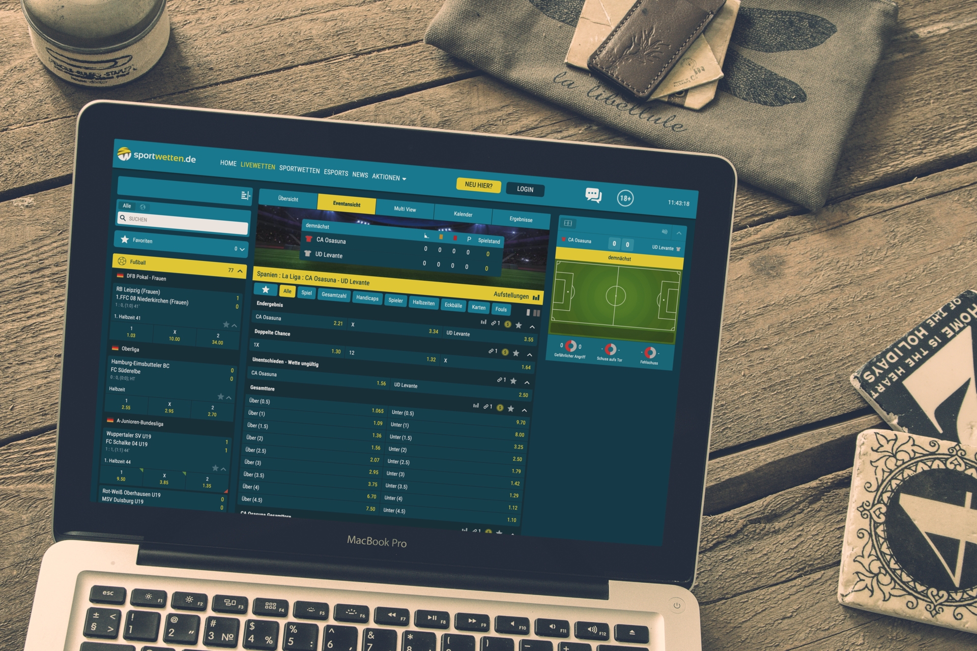 Sportwetten de Live Wetten