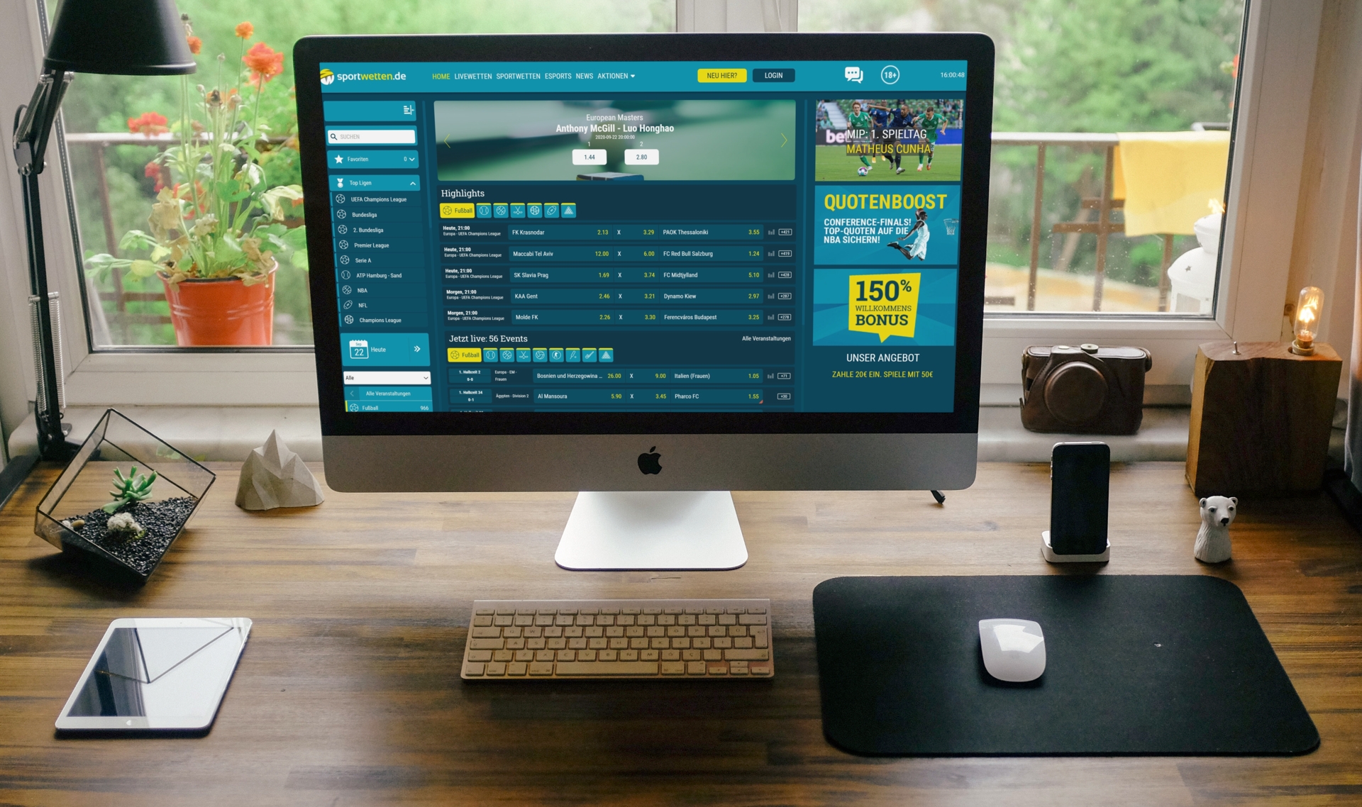 Sportwetten de Start