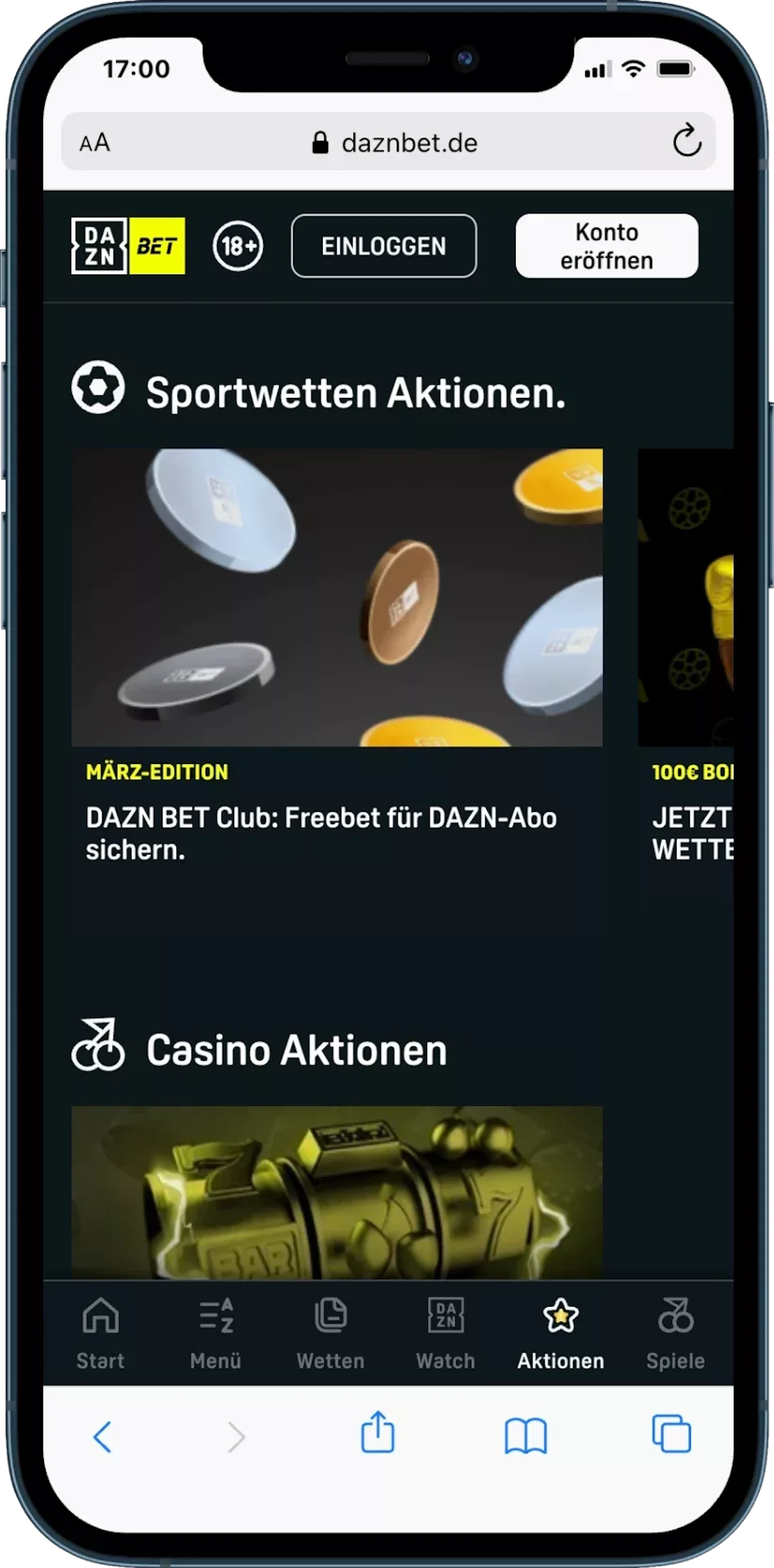 DAZN Bet Bonusaktionen