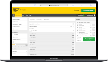 Formel 1 Wetten bei Interwetten