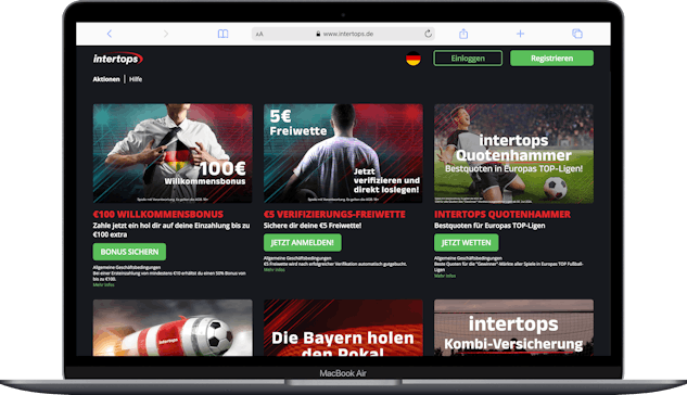 Intertops Einzahlungsbonus Freebet