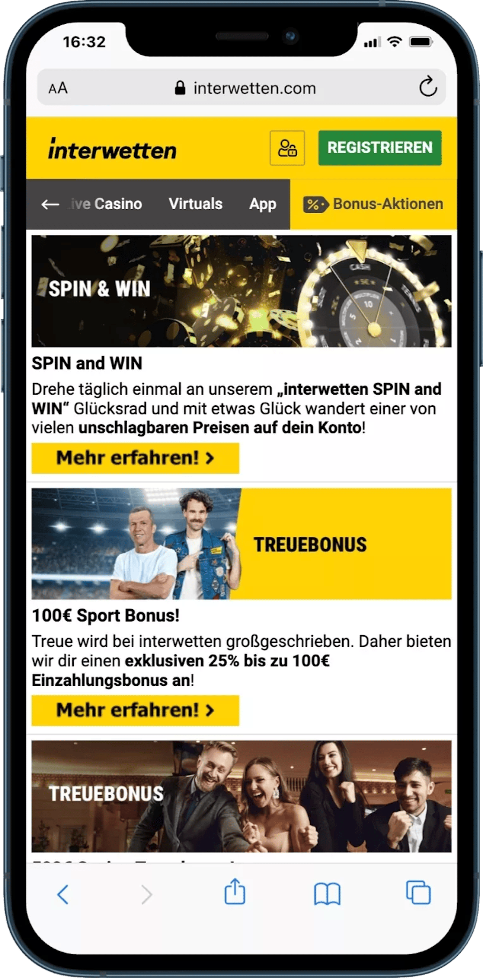 Interwetten Schweiz Bonusaktionen