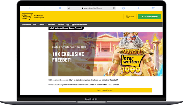 Interwetten Schweiz Casino Freebet 10 Euro