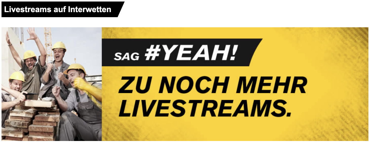 Interwetten Livestreams