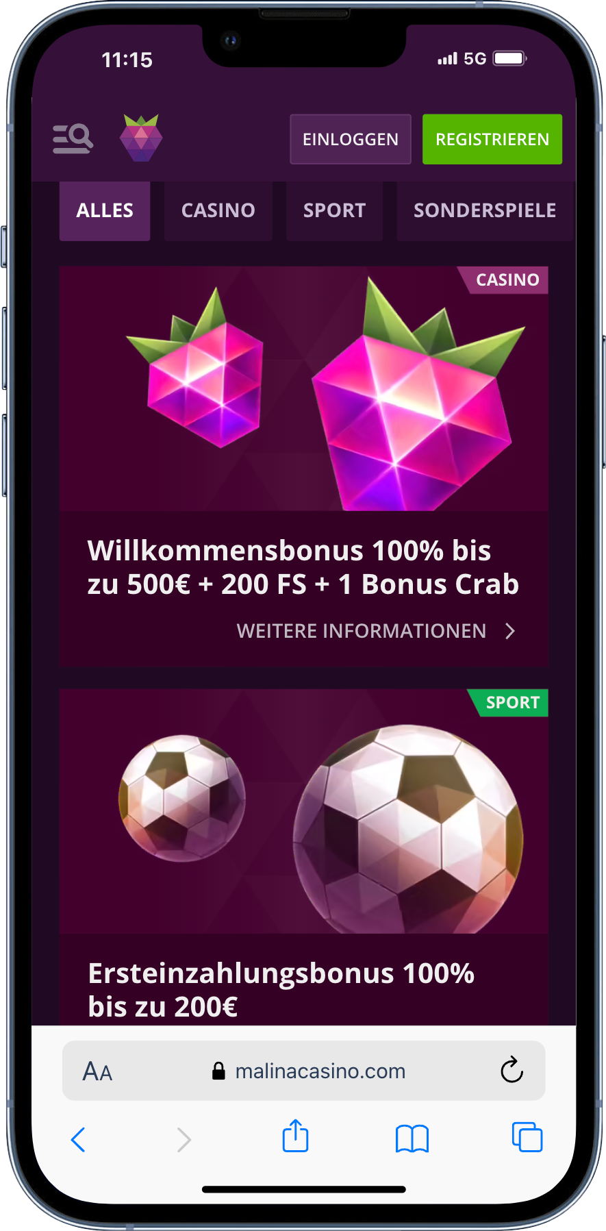 Malina Casino Bonusaktionen Österreich