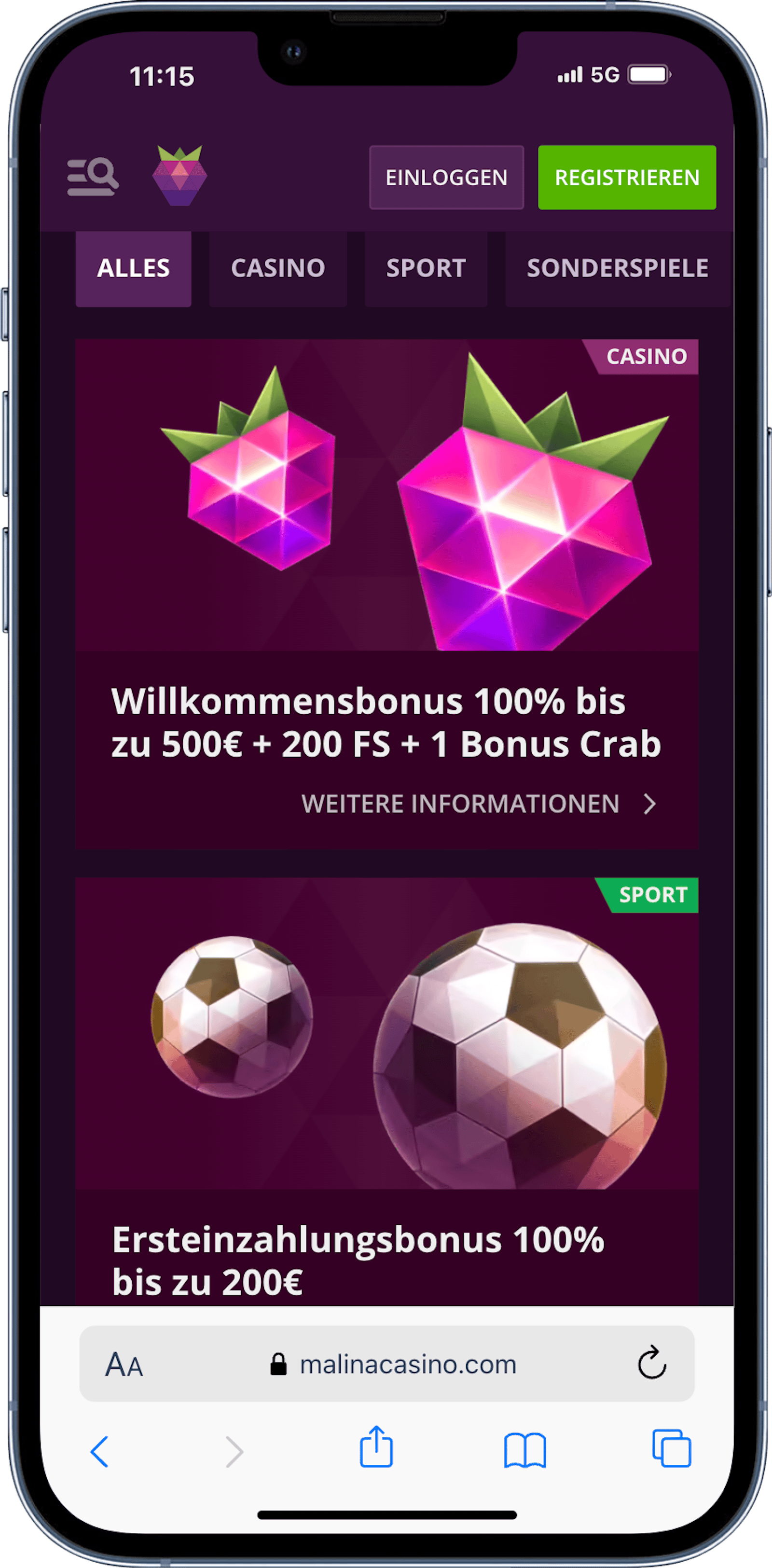 Malina Casino Bonusaktionen Österreich