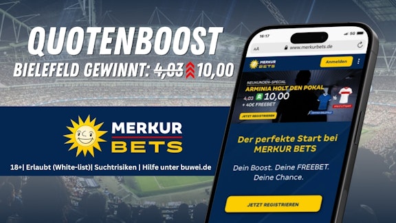 Merkur Bets Quotenboost Arminia Bielefeld gegen Vf B Stuttgart