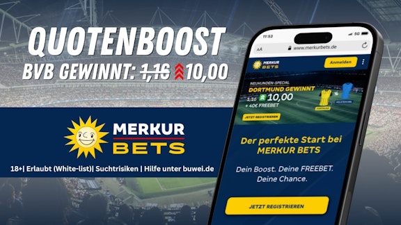 Merkur Bets Quotenboost Borussia Dortmund gegen Holstein Kiel 1