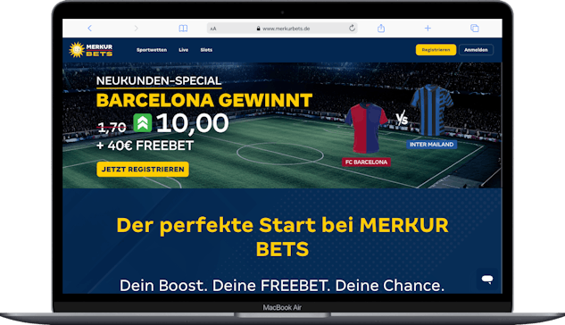 Merkur Bets Quotenboost Champions League und 40 EUR Freebet