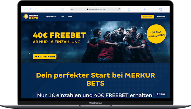 Merkur Bets Willkommensbonus mit 40 Euro Freebet