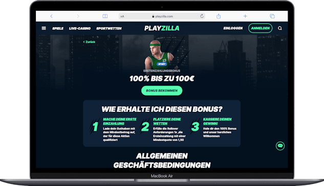 Playzilla Oesterreich Bonus von 100 Euro
