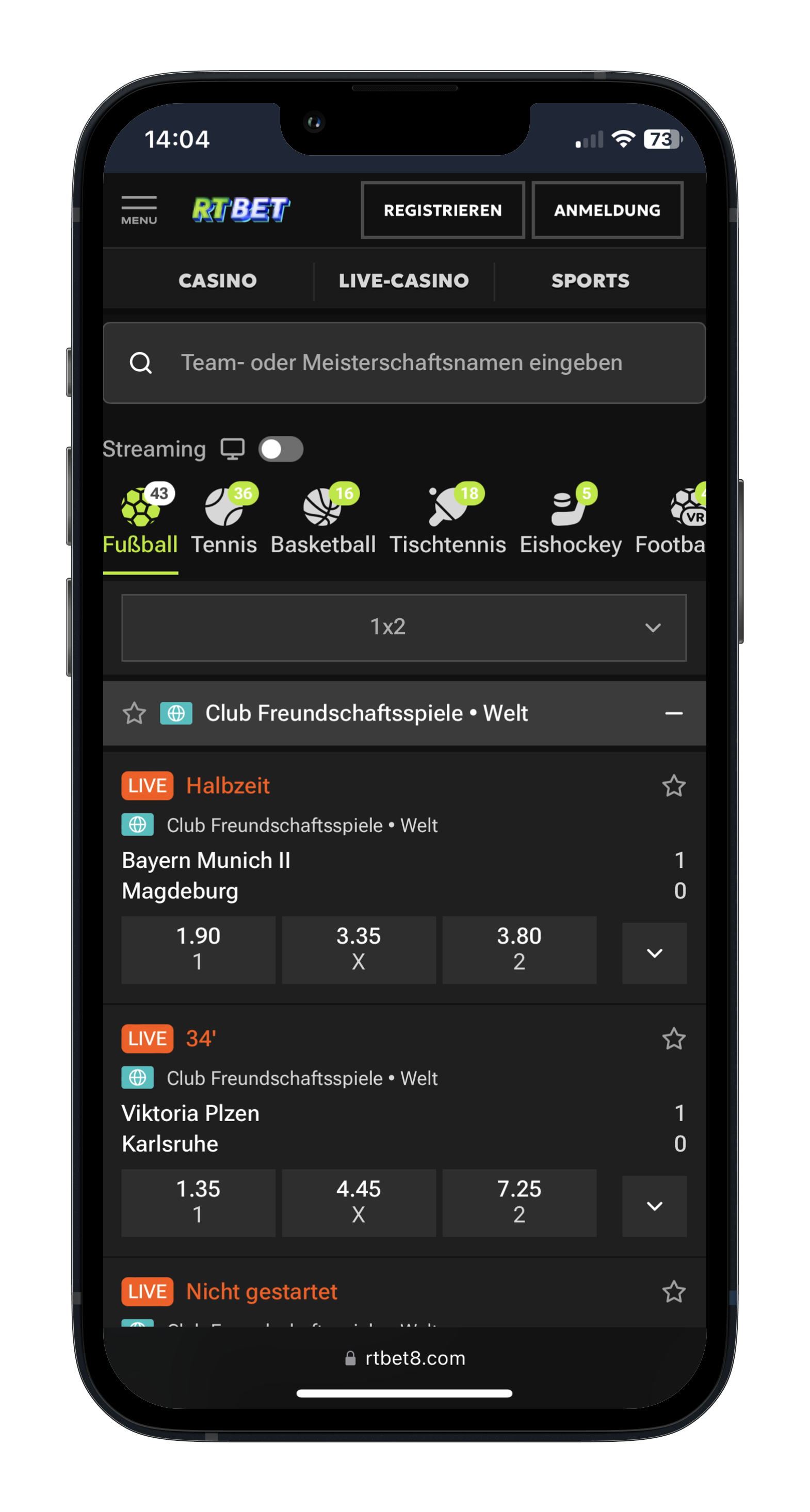 RTbet Livewetten Österreich