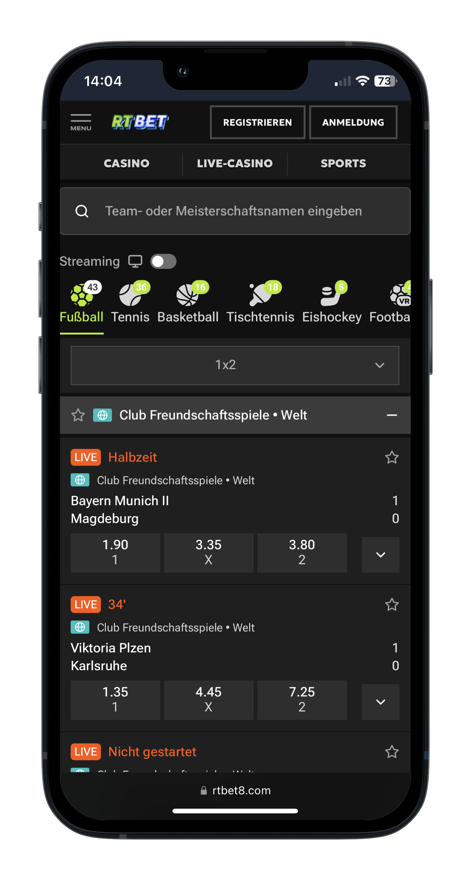 RTbet Livewetten Österreich