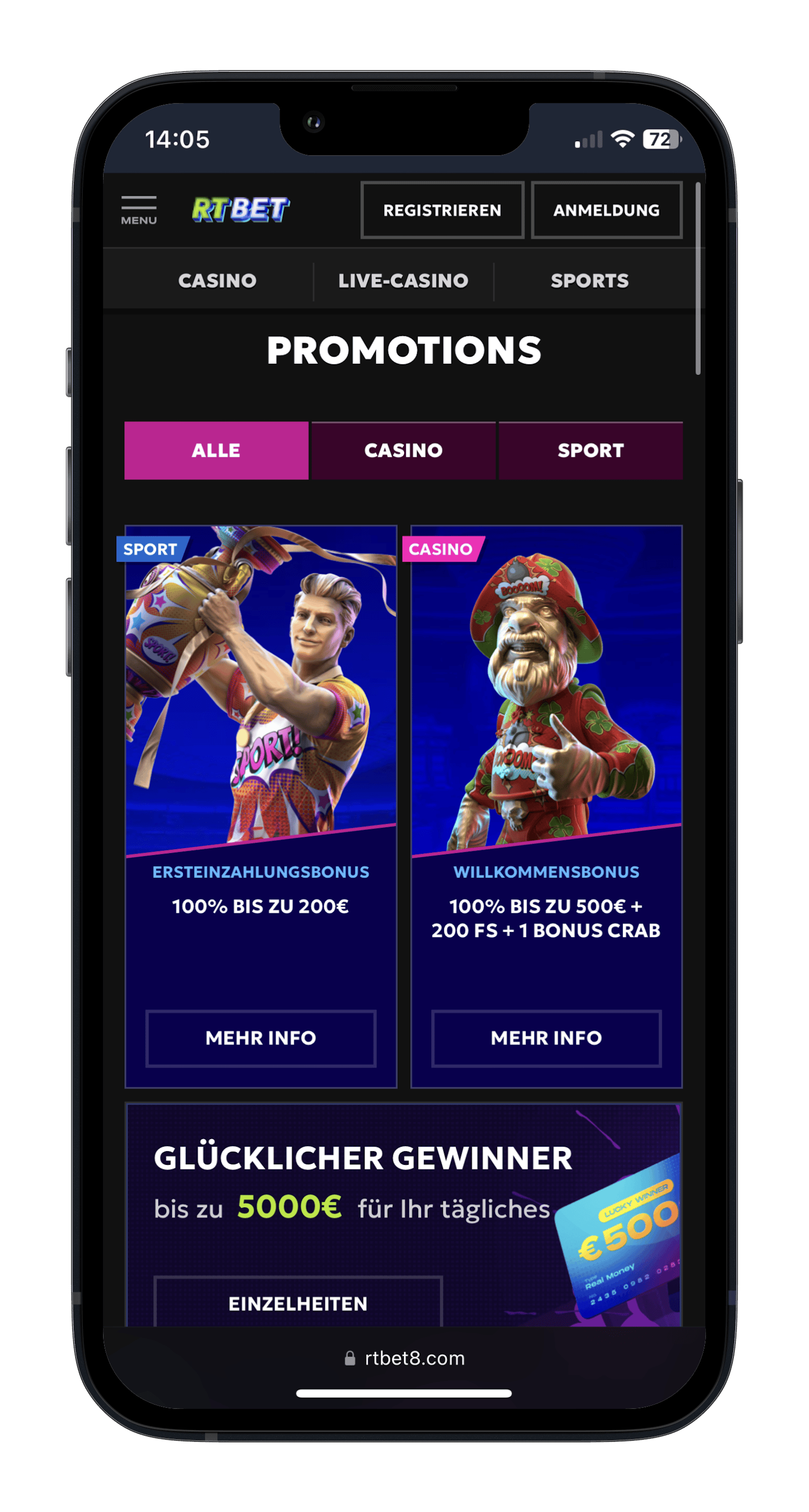 RTbet Promotions Österreich