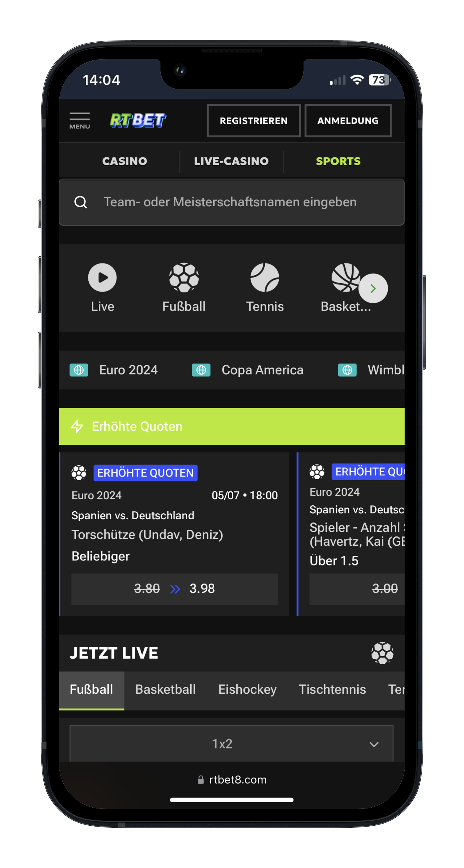 RTbet Sportwetten Österreich