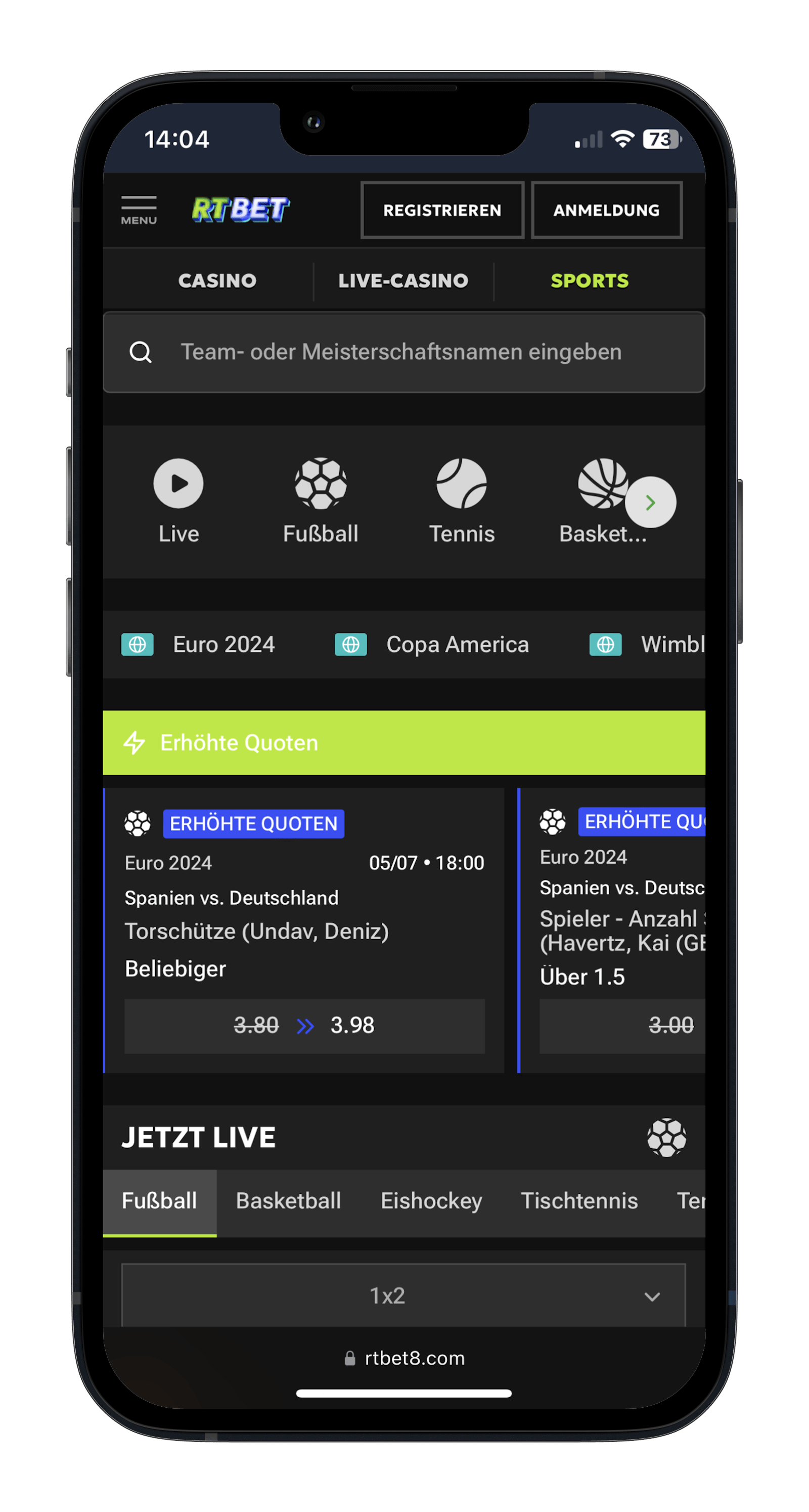 RTbet Sportwetten Österreich