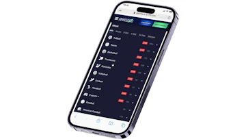 Sportaza Schweiz mobile Website