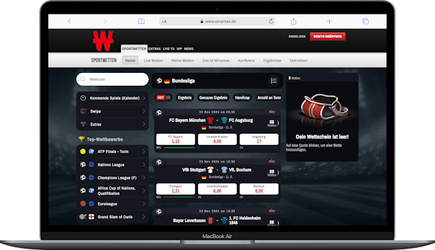 Steuerfreie Bundesliga Wetten bei Winamax