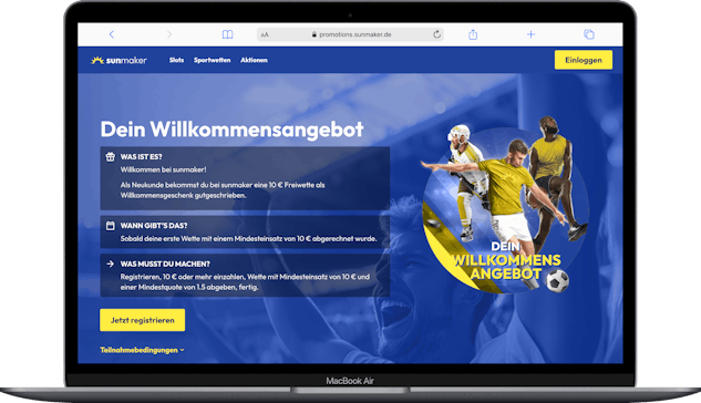 Sunmaker Sportwetten Bonus Freiwette