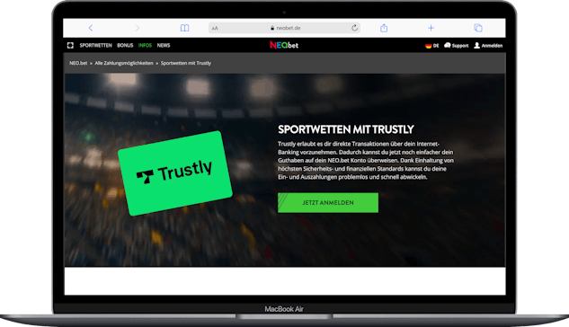 Trustly als Zahlungsmethode bei NEO bet