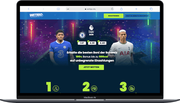 Wettigo Schweiz Willkommensbonus 500 CHF